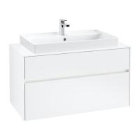 Тумба под раковину Villeroy & Boch Collaro 1000х500 мм с подсветкой C020L0MS белый матовый