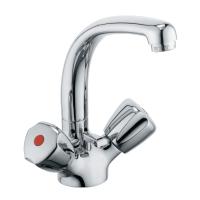 Смеситель для раковины Kludi Standart 170 поворотный излив, донный клапан 210370515