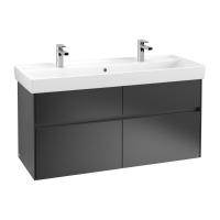 Тумба под раковину Villeroy & Boch Collaro 1154х444 мм C01200PD чёрный матовый