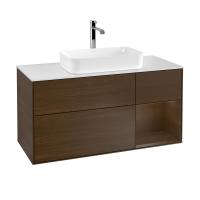Тумба под раковину Villeroy & Boch Finion 1200х501 мм F301GNGN орех/орех