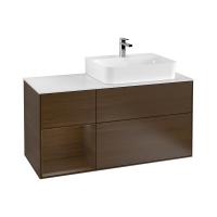 Тумба под раковину Villeroy & Boch Finion 1200х501 мм F141GNGN орех/орех