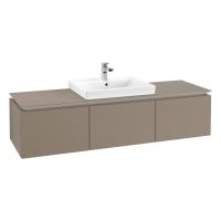 Тумба под раковину Villeroy & Boch Legato 1600х500 мм B68600VG трюфель серый