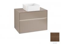 Тумба под раковину Villeroy & Boch Collaro 800х500 мм с подсветкой C037L0VH аризонский дуб