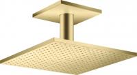 Верхний душ Axor ShowerSolutions 300 2jet с потолочным подсоединением 35320950 шлифованная медь