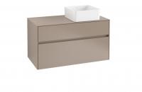 Тумба под раковину Villeroy & Boch Collaro 1000х500 мм C04000VG трюфель серый