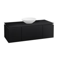 Тумба под раковину Villeroy & Boch Legato 1200х500 мм B57700PD лак чёрный матовый