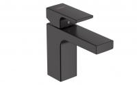 Смеситель для раковины Hansgrohe Vernis Shape 100 ComfortZone донный клапан 71561670 чёрный матовый