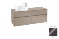 Тумба под раковину Villeroy & Boch Collaro 1400х500 мм C06200FP серый глянцевый