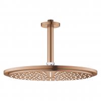 Верхний душ Grohe Rainshower Cosmopolitan 310 (потолочный кронштейн 142 мм, 1 режим струи) 26 067 DL0 тёплый закат матовый