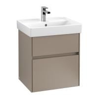 Тумба под раковину Villeroy & Boch Collaro 510х414 мм C00700VG трюфель серый