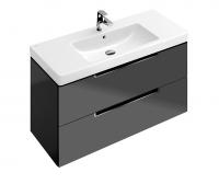Тумба под раковину Villeroy & Boch Subway 2.0 787х449 мм A69610FP серый глянцевый