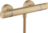 Термостат для душа Hansgrohe Ecostat Comfort 13116140 шлифованная бронза