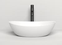 Раковина накладная Salini Noemi 555x340 мм S-Stone 1101203SM белый матовый