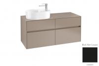 Тумба под раковину Villeroy & Boch Collaro 1200х500 мм C05800PD чёрный матовый