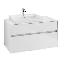 Тумба под раковину Villeroy & Boch Collaro 1000х500 мм C01700DH белый глянцевый