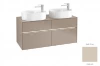 Тумба под раковину Villeroy & Boch Collaro 1200х500 мм с подсветкой C060L0VK мягкий серый