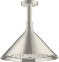Верхний душ Axor Front 240 2jet с потолочным подсоединением 26022800 сталь