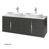 Тумба под столешницу с раковиной Caprigo Novara 150 1480х534 мм (4 ящика) 35920 SF-019 графит