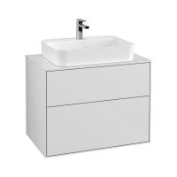 Тумба под раковину Villeroy & Boch Finion 800х501 мм F34100GF белый глянцевый