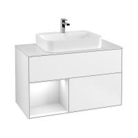Тумба под раковину Villeroy & Boch Finion 1000х501 мм F361MTMT белый матовый/белый матовый