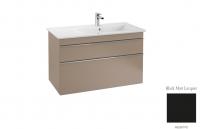Тумба под раковину Villeroy & Boch Venticello R 953х502 мм A928 01 PD лак чёрный матовый