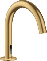 Смеситель для раковины Axor Uno электронный 38010250 золото шлифованное