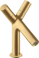 Смеситель для раковины Axor Starck 80 ComfortZone 10030250 золото шлифованное