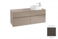 Тумба под раковину Villeroy & Boch Collaro 1400х500 мм C06300FQ дуб графитовый