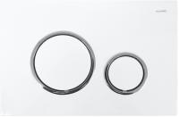 Клавиша смыва Azario AZ-8200-0045  белый/хром