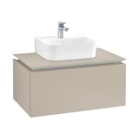 Тумба под раковину Villeroy & Boch Legato 800х500 мм B73300VK мягкий серый