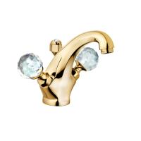 Смеситель для раковины Kludi 1926  Swarovski донный клапан 5101045G4 золото
