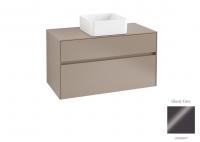 Тумба под раковину Villeroy & Boch Collaro 1000х500 мм C03800FP серый глянцевый
