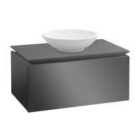 Тумба под раковину Villeroy & Boch Legato 1000х500 мм с подсветкой B571L0FP серый глянцевый