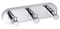 Планка с 3 крючками Bemeta Omega 104405232 хром