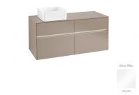 Тумба под раковину Villeroy & Boch Collaro 1200х500 мм с подсветкой C042L0DH белый глянцевый
