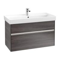 Тумба под раковину Villeroy & Boch Collaro 954х444 мм с подсветкой C011L0FQ дуб графитовый