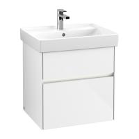 Тумба под раковину Villeroy & Boch Collaro 554х444 мм с подсветкой C008L0DH белый глянцевый