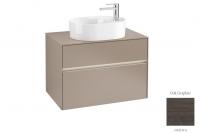 Тумба под раковину Villeroy & Boch Collaro 800х500 мм с подсветкой C053L0FQ дуб графитовый