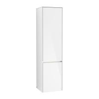Пенал Villeroy & Boch Collaro 454х349х1538 мм петли слева, с подсветкой C034L0DH белый глянцевый