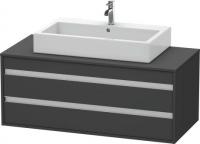 Тумба под раковину Duravit Ketho 1200х550 мм KT665604949 графит матовый