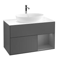 Тумба под раковину Villeroy & Boch Finion 1000х501 мм F781GKGK матовый антрацит/матовый антрацит