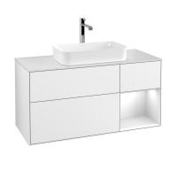 Тумба под раковину Villeroy & Boch Finion 1200х501 мм F301MTMT белый матовый/белый матовый