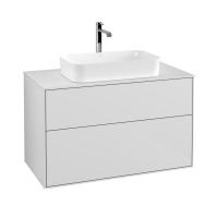 Тумба под раковину Villeroy & Boch Finion 1000х501 мм F23100GF белый глянцевый/белый