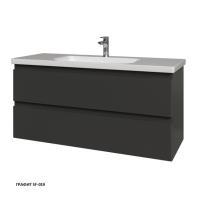 Тумба под раковину Caprigo Forte 120 1164х446 мм (2 ящика) 36116 SF-019 графит