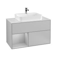 Тумба под раковину Villeroy & Boch Finion 1000х501 мм F361GJGJ светло-серый/светло-серый