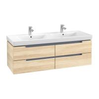 Тумба под раковину Villeroy & Boch Subway 2.0 1287х449 мм A69210PN вяз импрессо