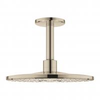 Верхний душ Grohe Rainshower SmartActive 310 (потолочный кронштейн 142 мм, 2 режима струи) 26 477 BE0 никель глянец