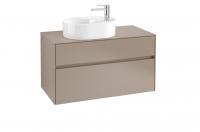 Тумба под раковину Villeroy & Boch Collaro 1000х500 мм C05500VG трюфель серый