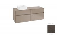 Тумба под раковину Villeroy & Boch Collaro 1400х500 мм C04600FQ дуб графитовый