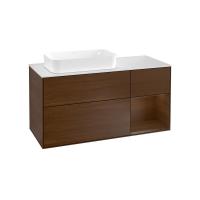 Тумба под раковину Villeroy & Boch Finion 1200х501 мм F691GNGN орех/орех